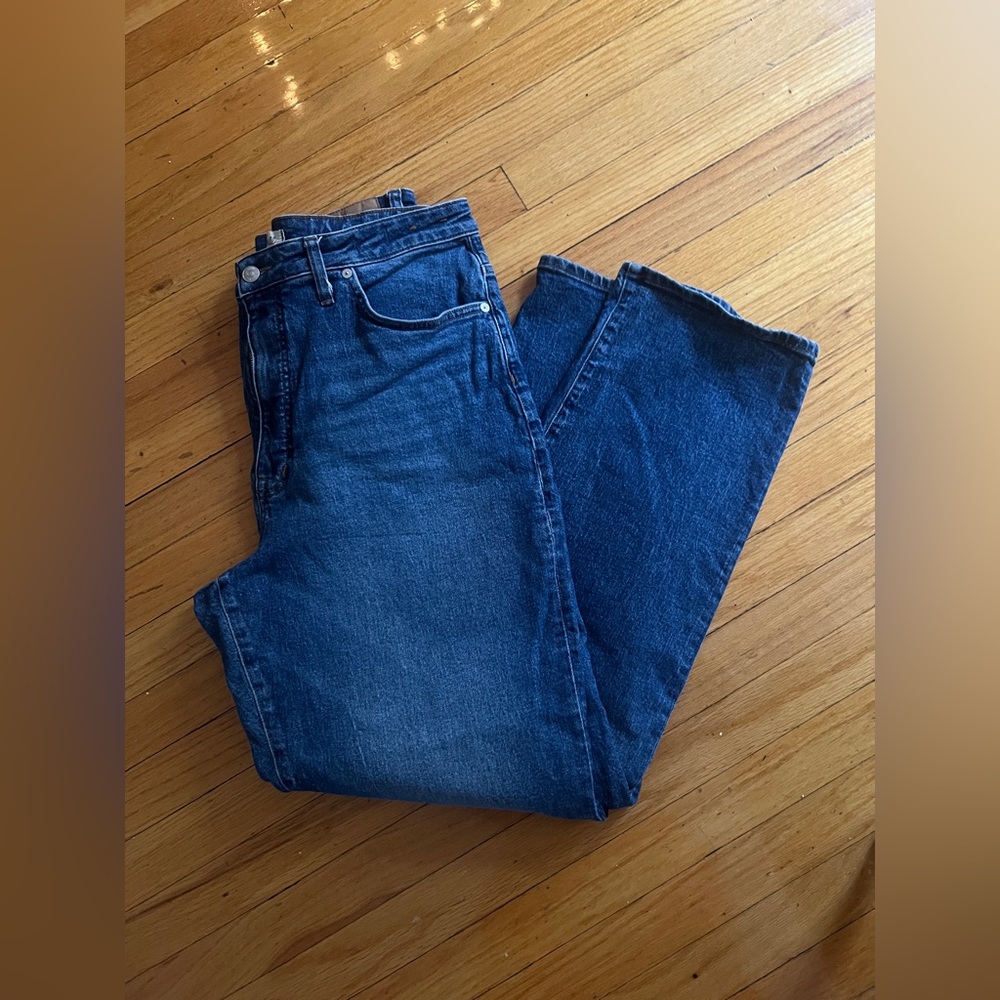 Madewell 90s Straight Curvy Straight Leg Jeans - Blue